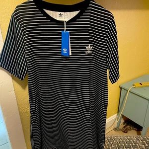 Women’s black and white adidas dress
